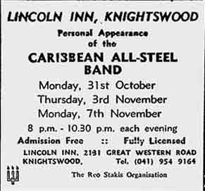 Lincoln Inn advert 1977